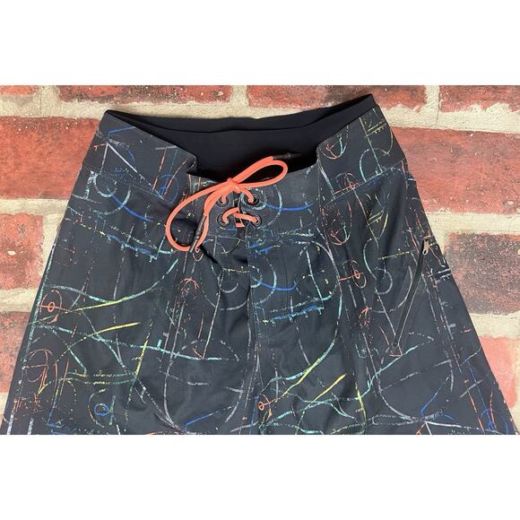 Lululemon El Current Board Shorts Liner Swim Trunks Multicolor Size 30 - Picture 3 of 7